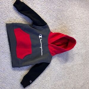 Champion Kids Hoodie in Red and Black